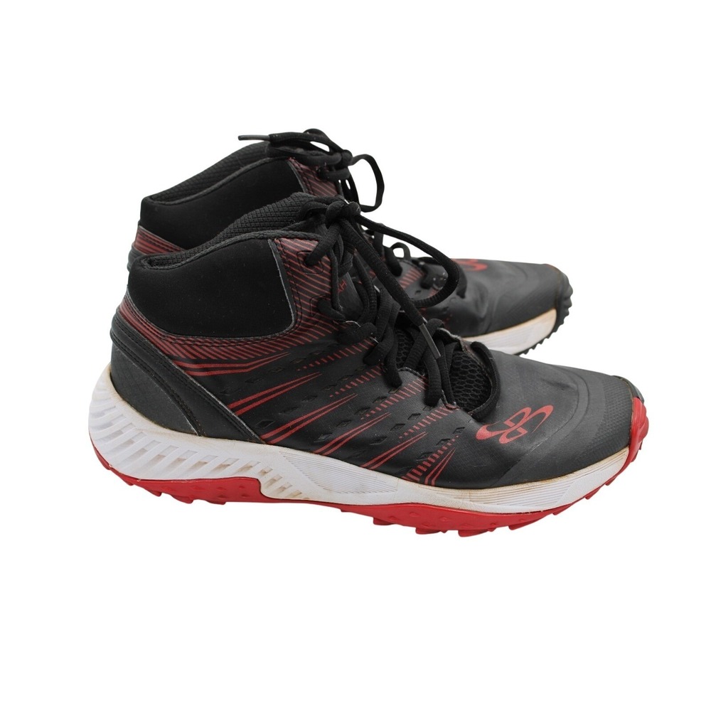 Boombah Black & Red Women's Mid Molded Softball Cleats Size 9